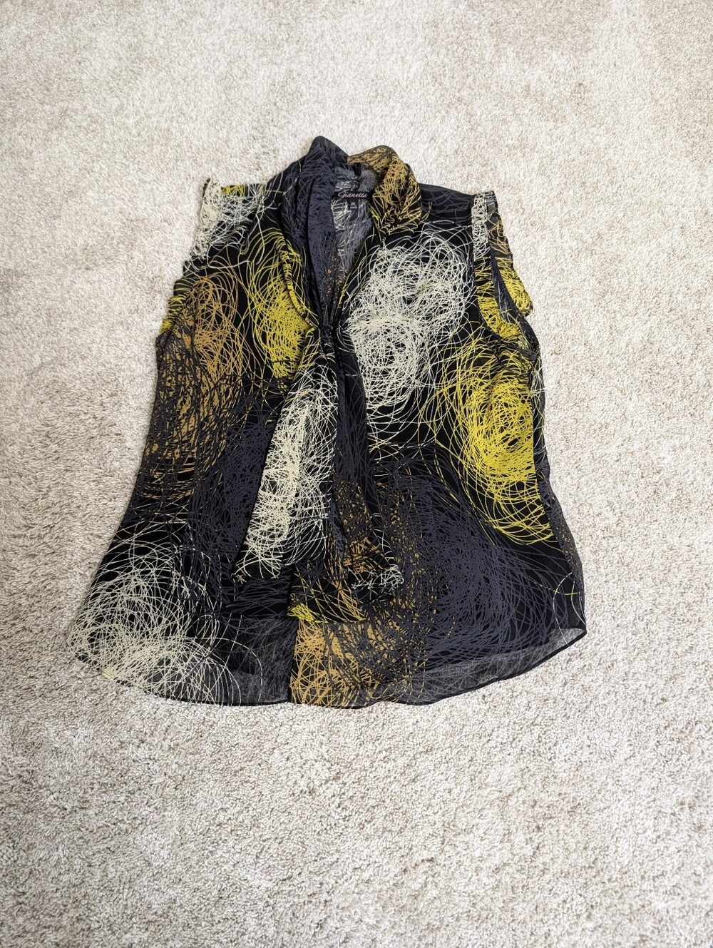 Gianetta Abstract Print Blouse - Petite Large